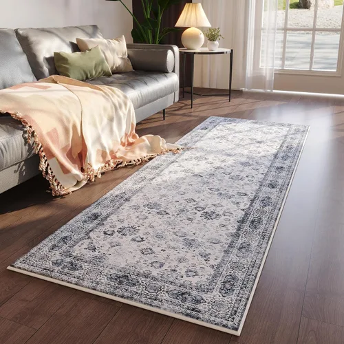 Vista 172 de Rugcomf Alfombra de Entrada de 2'x3' - Patrón Paisley, Tapete para Puerta de Entrada Interior, Floral Vintage, Lavable a Máquina, Alfombra