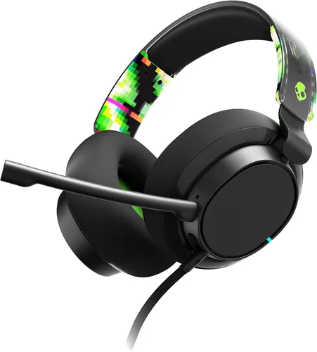 Vista 9 de Skullcandy SLYR Pro Auriculares multiplataforma con cable para juegos, percepción de sonido mejorada, micrófono AI, funciona con Xbox Playstation