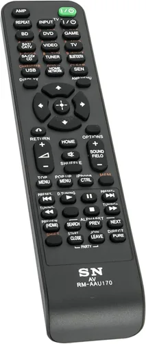 Vista 2 de Allimity RM-AAU170 RMAAU170 - Control remoto de repuesto compatible con receptor AV multicanal Sony STR-DN840 STRDN840