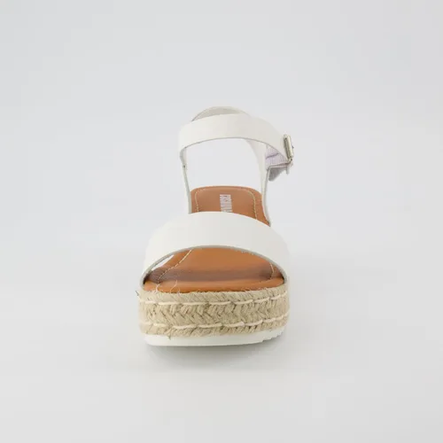 Vista 7 de Sandalias de plataforma CUSHIONAIRE Melissa estilo alpargata para mujer con correa al tobillo ajustable y plantilla de espuma viscoelástica