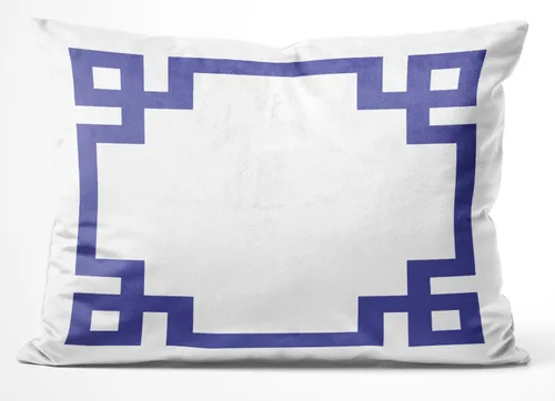 Vista 51 de Funda de almohada rectangular con cremallera en un lado impreso de 12 x 16 pulgadas, color blanco y rosa intenso Rosa fucsia