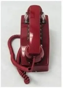 Vista 2 de Cortelco 2554-MD-RD 255447-VBA-20MD Wall ValueLine RED (ITT-2554-MD-RD)