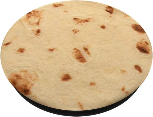 Vista 2 de Harina omelette Funny al azar – popsockets agarre y soporte para teléfonos y tabletas, Negro
