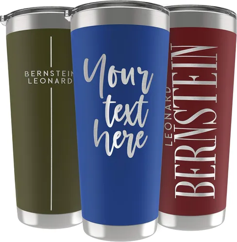 Vista 29 de Regalos personalizados para hombres, 30 onzas, vasos personalizados con tapa, azul marino, tazas de café de viaje aisladas, juego de popote