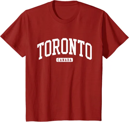 Vista 46 de Camiseta estilo universitario de Toronto Canada, Negro