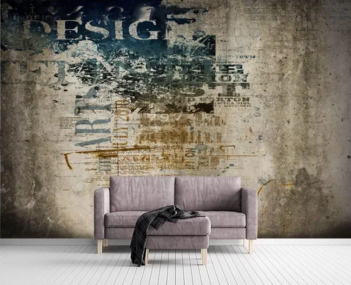 Vista 15 de Papel tapiz mural de pared 3D de metal rojo y negro para dormitorio, 137" x 100