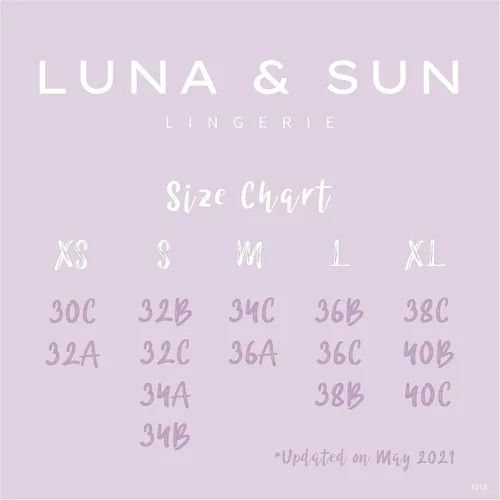 Vista 6 de Luna & Sun Bralette de encaje floral con cuello en V con cierre de gancho y ojo