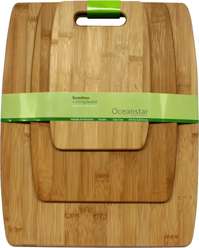 Vista 2 de Oceanstar CB1156 Tabla de cortar, pequeña-mediana-grande natural