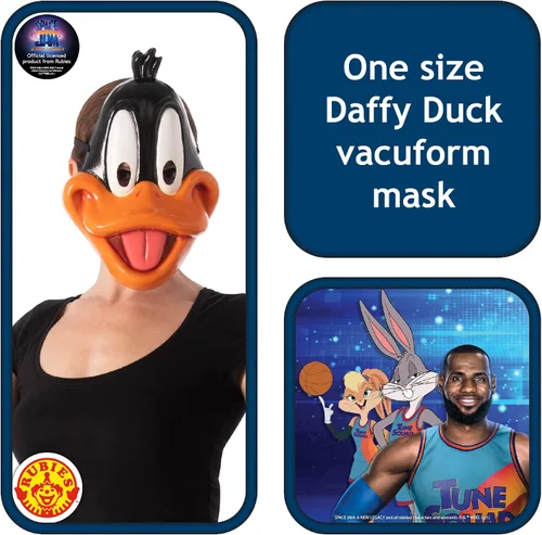 Vista 2 de Rubies Warner Bros Space Jam Daffy Duck - Media máscara de plástico talla única
