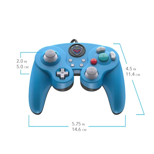 Vista 2 de PDP Gaming Legend Of Zelda Link GameCube Wired Fight Pad Pro Controller Link - Nintendo Switch