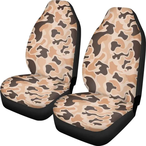 Vista 33 de ELEQIN 250 fundas de asiento delantero de automóvil con bandera patriótica estadounidense, paquete de 2 protectores de asiento de poliéster suaves