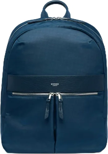 Vista 8 de KNOMO Beauchamp - Mochila para computadora portátil de 14 pulgadas para mujer, mochila para trabajo, universidad, viaje, negro, cremallera dorada