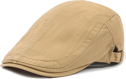 Vista 12 de Gorras planas para hombre, boina de conducción, boina de periódico, sombrero de hiedra de algodón