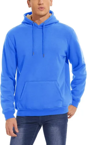Vista 2 de MAGCOMSEN Sudadera con capucha de forro polar Sherpa para hombre
