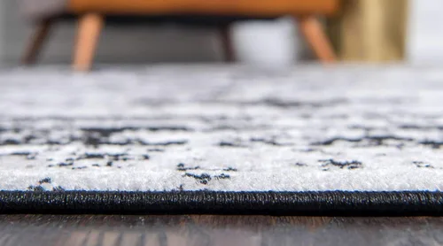 Vista 4 de Unique Loom Sofia Collection - Alfombra de la sala Garnier (9 x 12 pies, rectangular, negro/marfil)