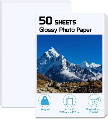 Vista 11 de ZBEIVAN Papel fotográfico de 3.5 x 5, papeles fotográficos brillantes, 50 hojas, papel fotográfico de impresora de inyección de tinta de 3.5 x 5