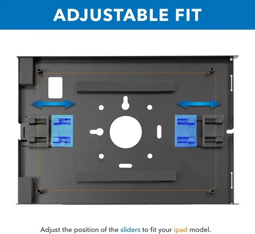 Vista 6 de Mount-It! Quiosco antirrobo para tableta, gabinete de tableta de encimera con bloqueo con base independiente, carcasa universal compatible con iPads