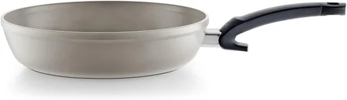 Vista 2 de Fissler Ceratal Comfort - Sartén antiadherente de cerámica de 8 pulgadas, gris cálido, fabricada sin PFAS