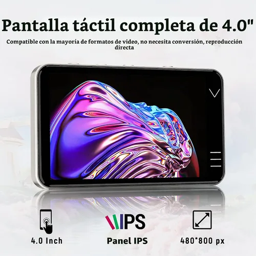Vista 3 de HIFI WALKER Reproductor de MP3 Android G7 con Bluetooth WiFi, pantalla táctil de 4 pulgadas, 3 GB de RAM, 144 GB de almacenamiento, reproductor