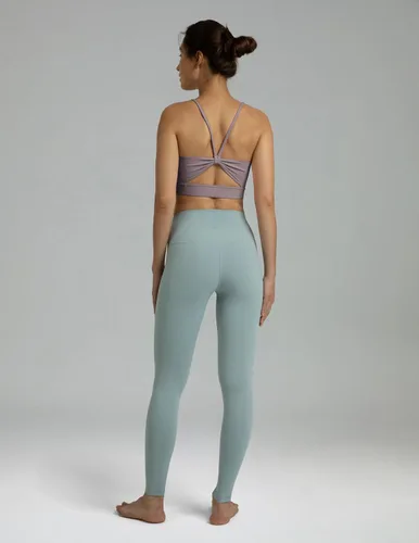 Vista 5 de Colorfulkoala Dreamlux - Sujetadores deportivos con tiras y lazo para mujer, diseño de impacto ligero, para entrenamiento y yoga