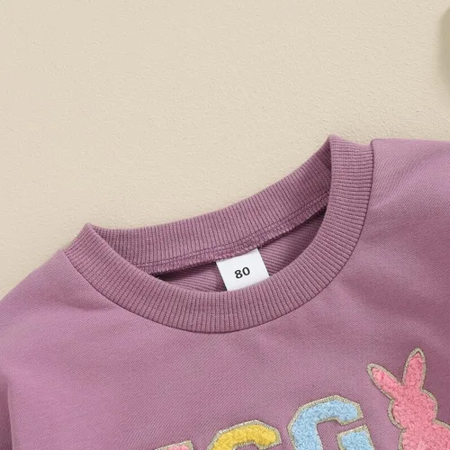 Vista 3 de Disfraz de Halloween para bebé, sudadera de calabaza con cuello redondo, suéter de manga larga, ropa de otoño