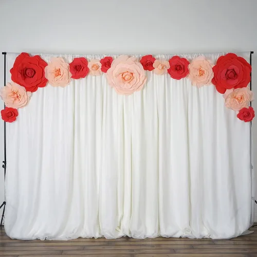 Vista 6 de Efavormart - Rosas de espuma 3D grandes para decoración de bodas, paquete de 4 flores artificiales de 12 pulgadas, color oro rosa, ramo de bricolaje