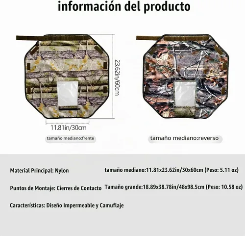 Vista 8 de Cubierta de lluvia para cámara con ventana de visión que se abre y diseño de montaje en correa, protector de funda impermeable para cámara (M)