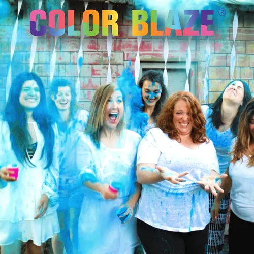 Vista 7 de Color Blaze Paquetes de polvo de color para revelación del género del bebé, 2.65 oz cada uno, 10 paquetes de polvo de color azul para niños