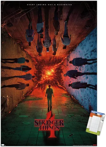 Vista 14 de Trends International Netflix Stranger Things: Temporada 4 - Póster de presentación con el grupo, para pared, de una hoja, 14.725 x 22.375 pulgadas