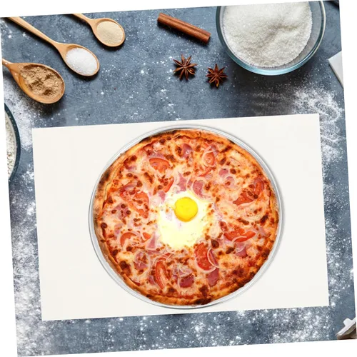Vista 2 de Luxshiny Bandeja perforada multifuncional para pizza ventilada para distribución uniforme del calor para cocina casera y pizza casera