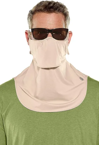 Vista 3 de Coolibar UPF 50+ Crestone - Máscara facial UV para hombre y mujer, protección solar