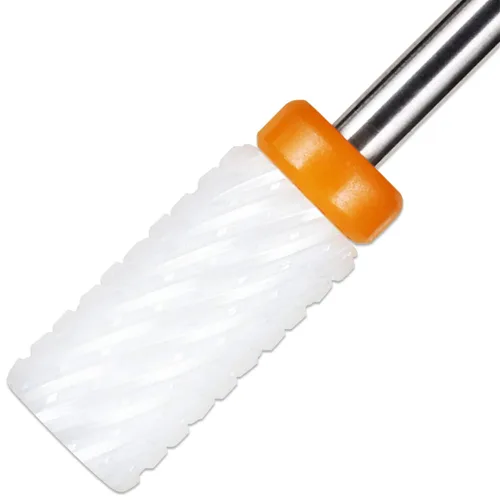 Vista 4 de PANA Broca de cerámica de barril grande de 3/32 pulgadas, grano grueso 2X - Broca de uñas acrílicas o de gel duro de eliminación rápida