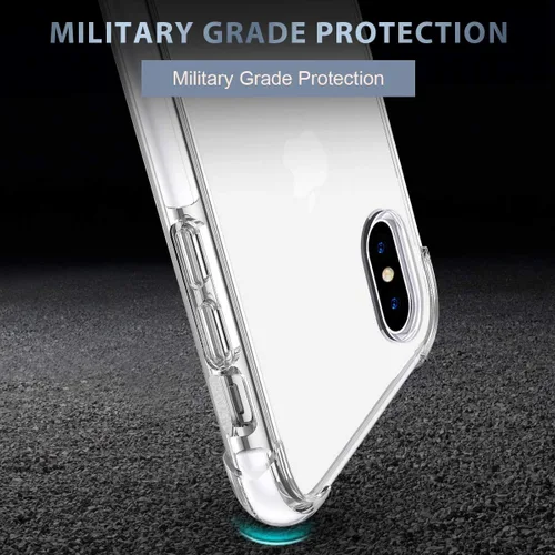Vista 3 de MATEPROX Compatible con iPhone Xs Max, funda rígida de TPU híbrida transparente con delgada funda protectora a prueba de golpes para iPhone Xs Max