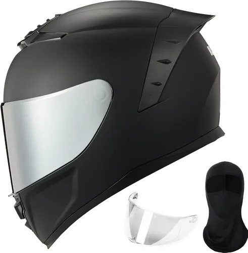 Vista 10 de ILM - Cascos de motocicleta de cara completa para hombres y mujeres, para deportes motorizados, moto, calle, carreras, aprobados por DOT