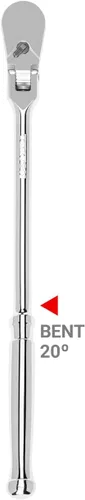Vista 12 de TEKTON Trinquete largo de liberación rápida con cabezal flexible de 1/2 pulgada de impulso x 14 pulgadas SRH31214