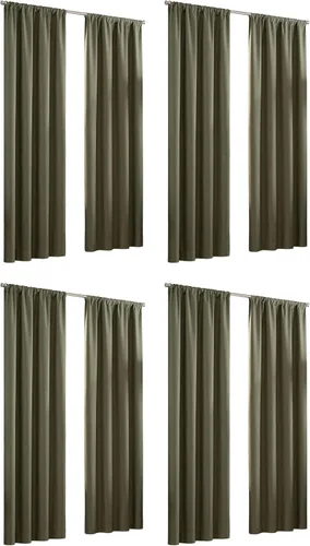 Vista 58 de ECLIPSE Kendall - Cortina térmica opaca moderna con bolsillo para cortinero, para dormitorio o sala de estar (1 panel), 42 x 54 pulgadas, alcachofa