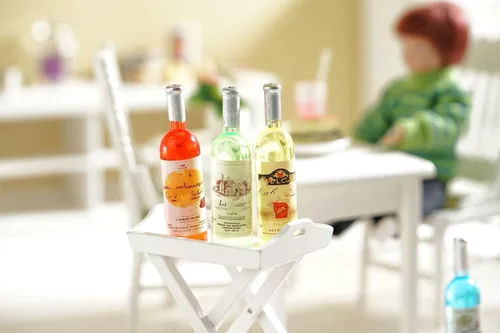 Vista 9 de Miniaturas de casa de muñecas a escala 1:12, botellas de alcohol para casa de muñecas, accesorios de cocina, mini comida en miniatura, accesorios