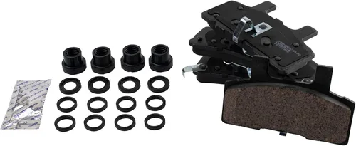 Vista 4 de TRQ Kit de pastillas de freno delantero y rotor, kit químico de freno, pastillas de freno de cerámica compatible con Chevrolet C2500 1996-2002