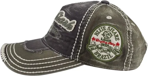 Vista 3 de MINAKOLIFE Rock Shark Kingston 1969 Jamaica - Gorra de béisbol vintage envejecida