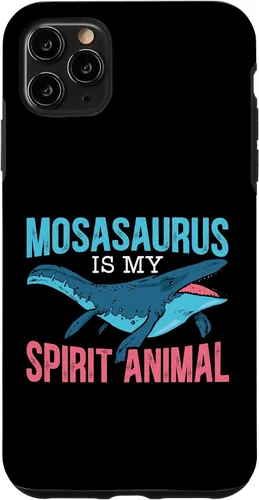 Vista 11 de Funda de dinosaurio para iPhone 15 Mosasaurus Is My Spirit Animal Paleontólogo