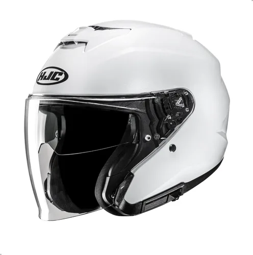 Vista 2 de HJC i31 Casco de motocicleta sólido de cara abierta, aprobado por DOT (negro, XS)