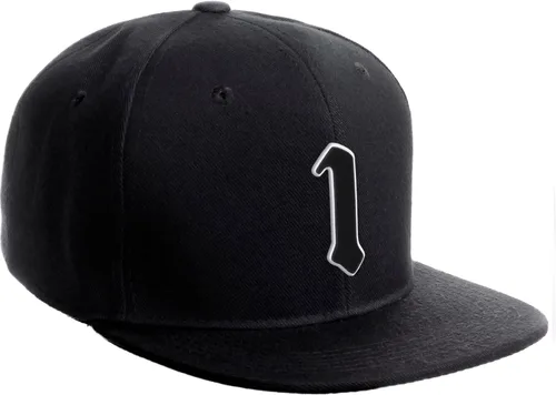 Vista 998 de Daxton Gorra clásica con visera de billete plano con letras del alfabeto inglés antiguo de la A a la Z