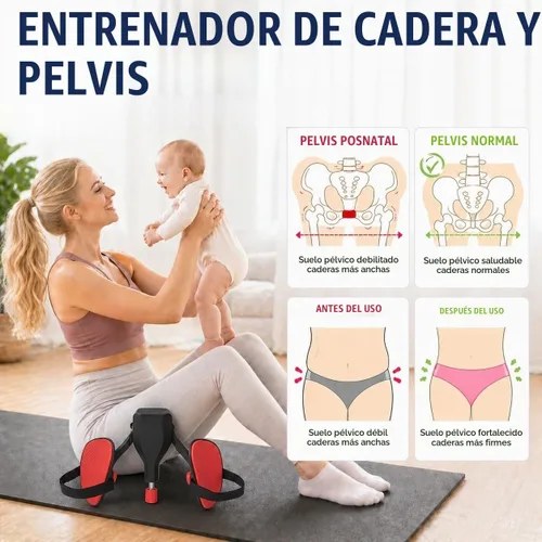 Vista 7 de Thigh Trainer Master, 22-77lbs Adjustable Inner Thigh Exerciser for Pelvic Floor Strengthening, Kegel Exercise Equipment for Women and Men, Leg