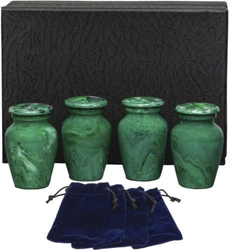 Vista 14 de Eternal Harmony Urna grande para cenizas, urna de cremación masculina y femenina para cenizas humanas con acabados elegantes, sello seguro y bolsa