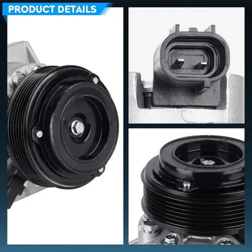 Vista 5 de TadaMark Compresor de aire acondicionado con embrague para Ford Escape 1.6L 2013-2016 L4, para Escape 1.5L 2017-2019 L4, apto para Ford Transit