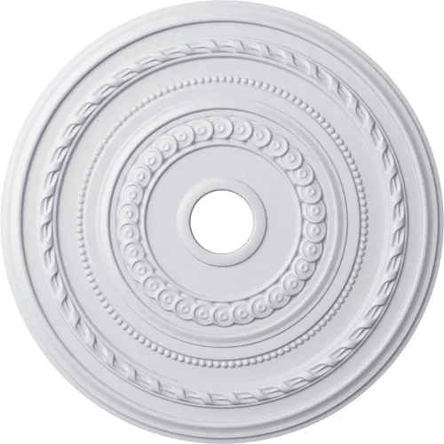 Vista 40 de Ekena Millwork CM25COFCS Cole Medallón de Techo, 25 3/8"OD x 3 3/8"ID x 1 3/8"P, pintado a mano Flash Cobre