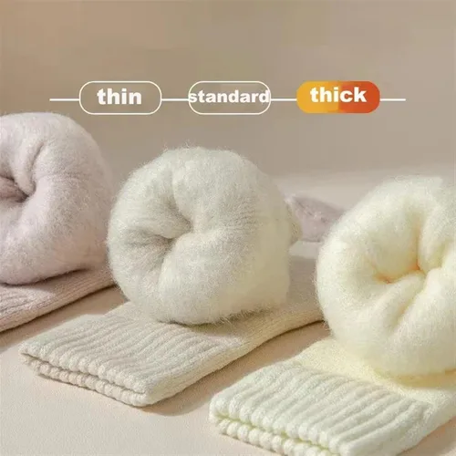 Vista 4 de TRENIS 1 Pairs Women Socks Autumn Winter Warm Snow Thick Soft Floor Sleep Socks
