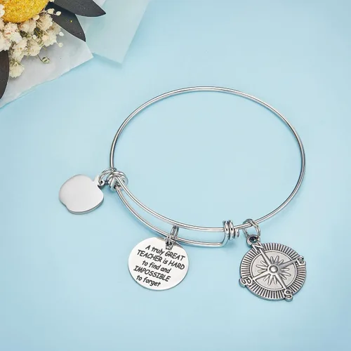 Vista 4 de Lcherry Regalos para profesores, pulsera desechable para mujeres, regalos de agradecimiento para profesores, Ágata