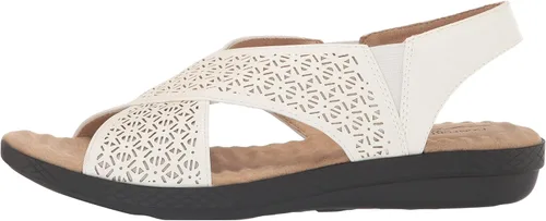 Vista 8 de Easy Street Sandalias Claudia con espalda descubierta, estilo casual, color negro
