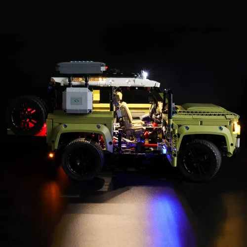 Vista 4 de BRIKSMAX Kit de iluminación LED para Land Rover Defender - Compatible con el modelo de bloques de construcción Lego 42110 - No incluye el juego